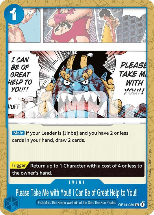 Image for Please Take Me with You!! I Can Be of Great Help to You!! [OP14-059] - One Piece Card Game