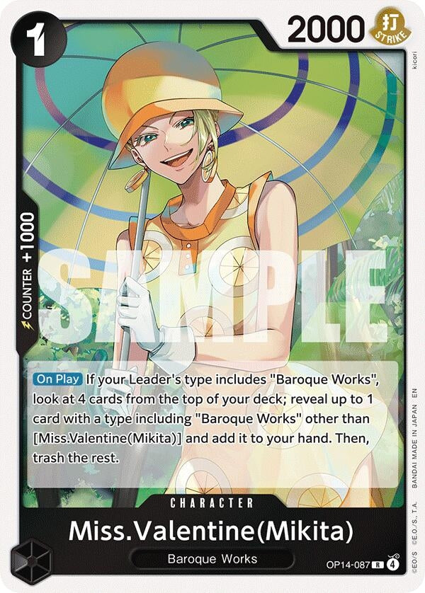 Image for Miss.Valentine(Mikita) [OP14-087] - One Piece Card Game