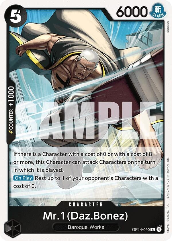Image for Mr.1(Daz.Bonez) [OP14-090] - One Piece Card Game