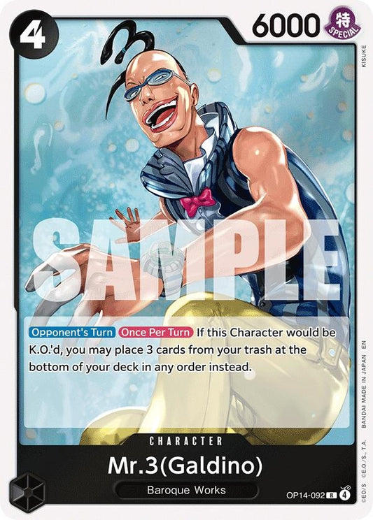 Image for Mr.3(Galdino) [OP14-092] - One Piece Card Game