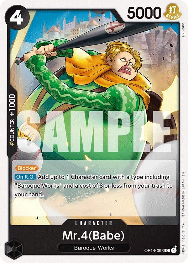 Image for Mr.4(Babe) [OP14-093] - One Piece Card Game