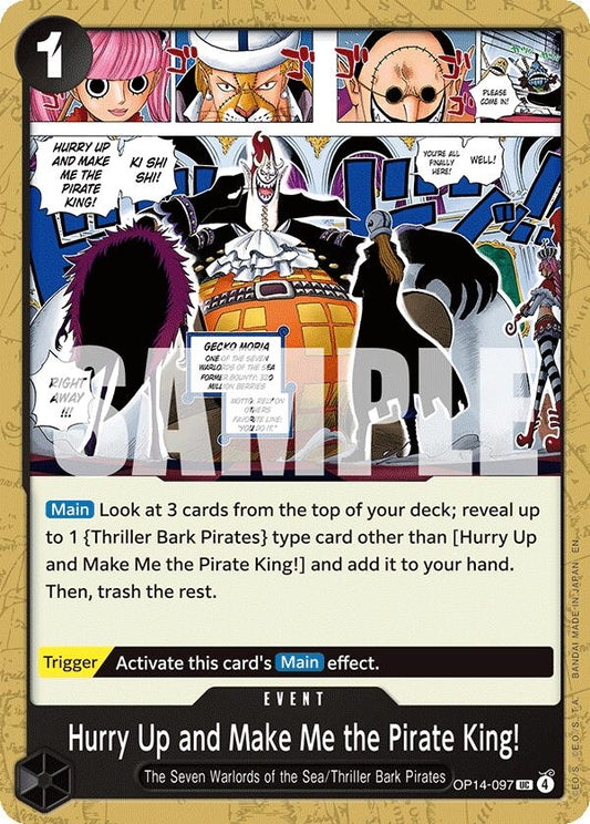 Image for Hurry Up and Make Me the Pirate King! [OP14-097] - One Piece Card Game