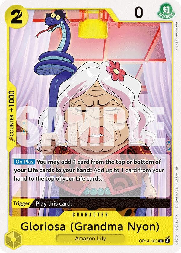 Image for Gloriosa (Grandma Nyon) [OP14-103] - One Piece Card Game