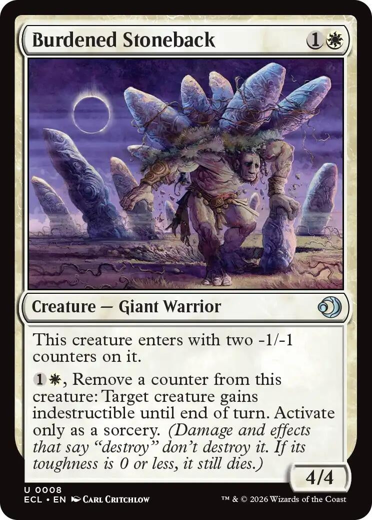Image for Burdened Stoneback [8] - Magic: The Gathering
