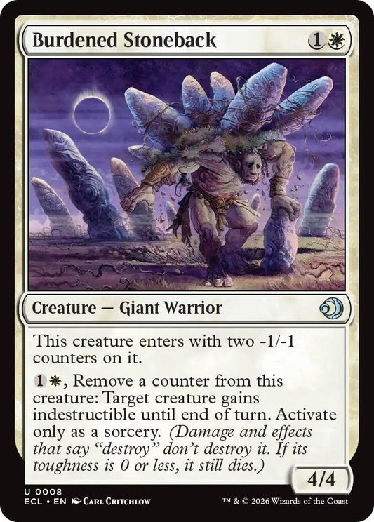 Image for Burdened Stoneback [8] - Magic: The Gathering