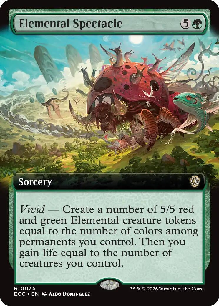 Image for Elemental Spectacle (Extended Art) [35] - Magic: The Gathering