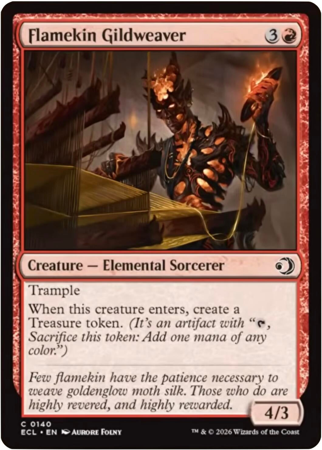 Image for Flamekin Gildweaver [140] - Magic: The Gathering