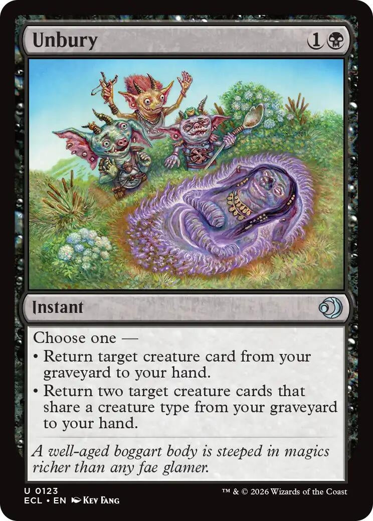 Image for Unbury [123] - Magic: The Gathering