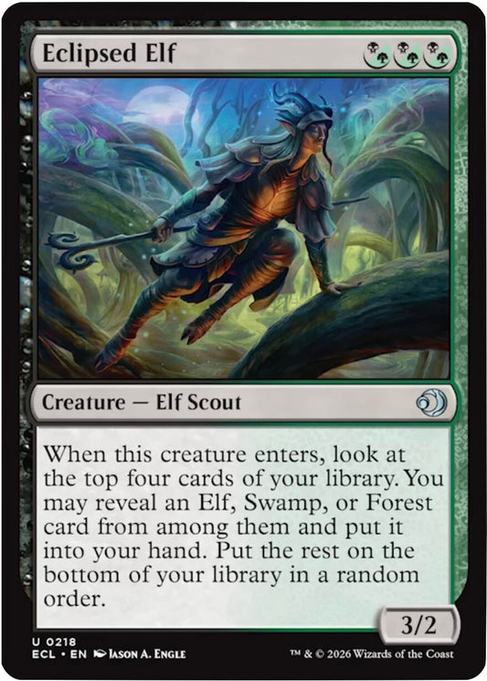 Image for Eclipsed Elf [218] - Magic: The Gathering