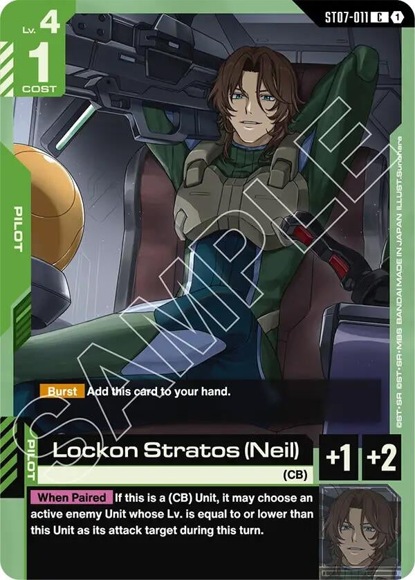 Image for Lockon Stratos (Neil) [ST07-011] - Gundam Card Game