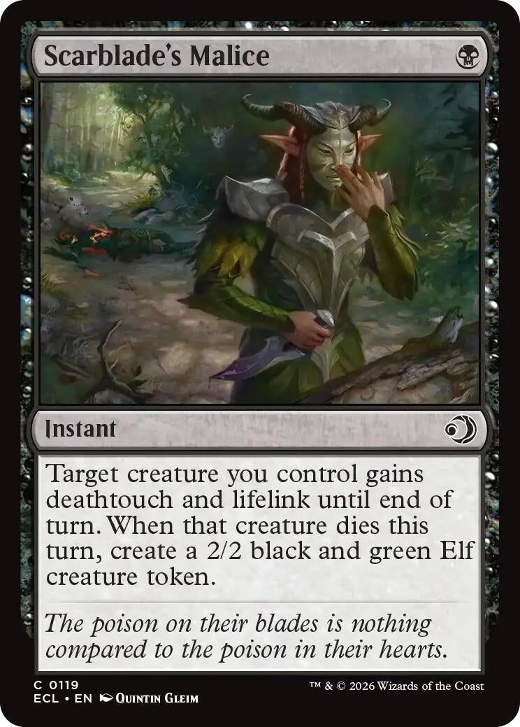 Image for Scarblade's Malice [119] - Magic: The Gathering