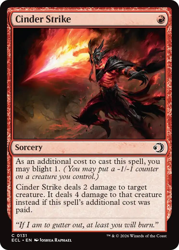 Image for Cinder Strike [131] - Magic: The Gathering