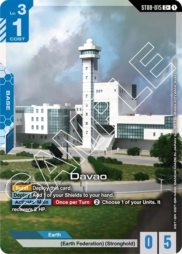 Image for Davao (C+) [ST08-015] - Gundam Card Game