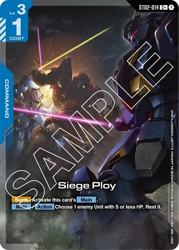 Image for Siege Ploy (C+) [ST02-014] - Gundam Card Game