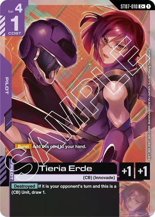 Image for Tieria Erde (C+) [ST07-010] - Gundam Card Game