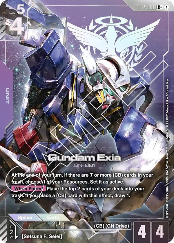 Image for Gundam Exia (ST07-001) (LR+) [ST07-001] - Gundam Card Game
