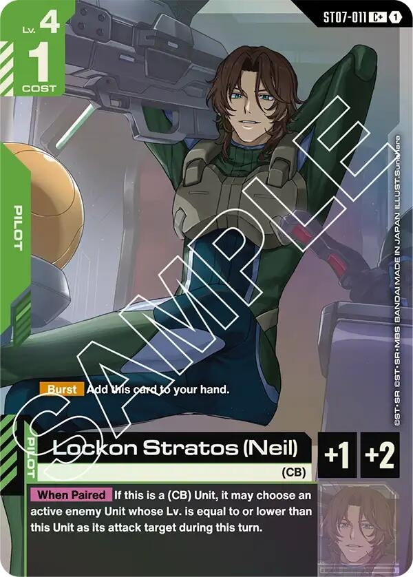 Image for Lockon Stratos (Neil) (C+) [ST07-011] - Gundam Card Game
