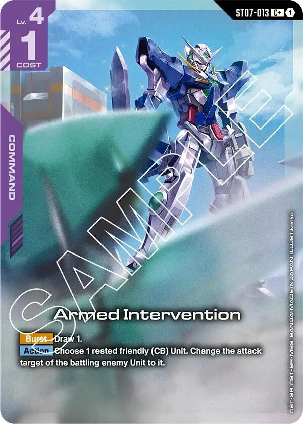 Image for Armed Intervention (C+) [ST07-013] - Gundam Card Game