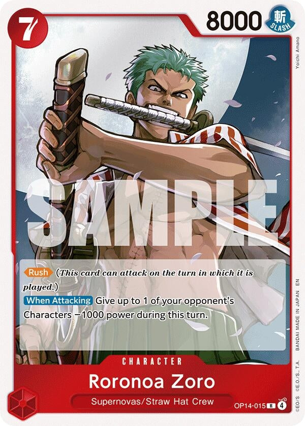 Image for Roronoa Zoro - OP14-015 [OP14-015] - One Piece Card Game