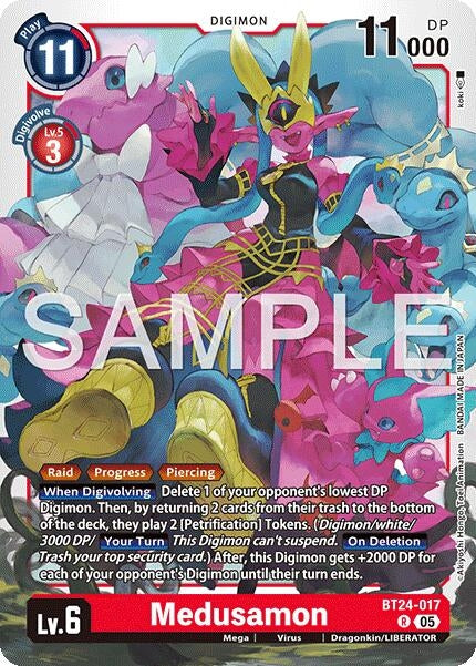Image for Medusamon [BT24-017 R] - Digimon Card Game