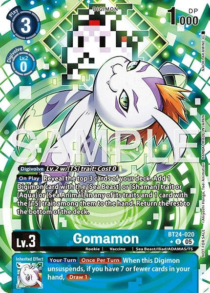 Image for Gomamon (Box Topper) [BT24-020 U] - Digimon Card Game