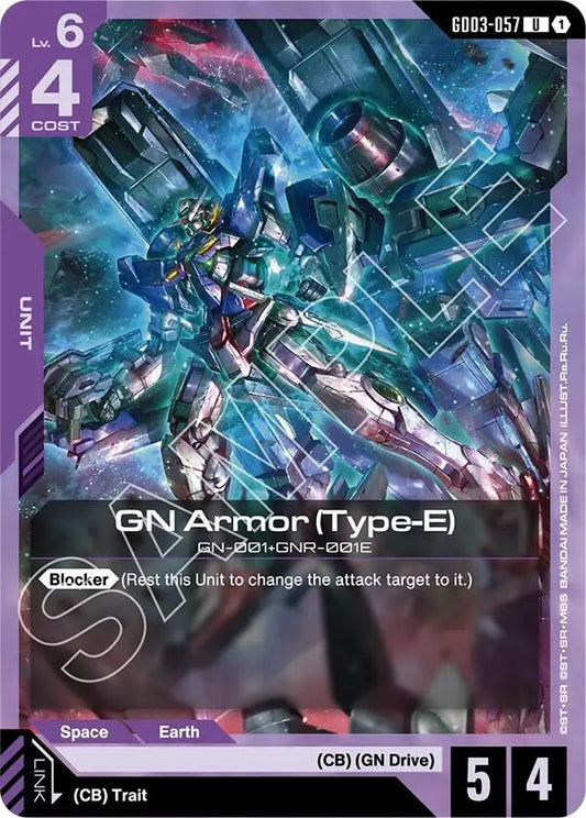 Image for GN Armor (Type-E) [GD03-057] - Gundam Card Game