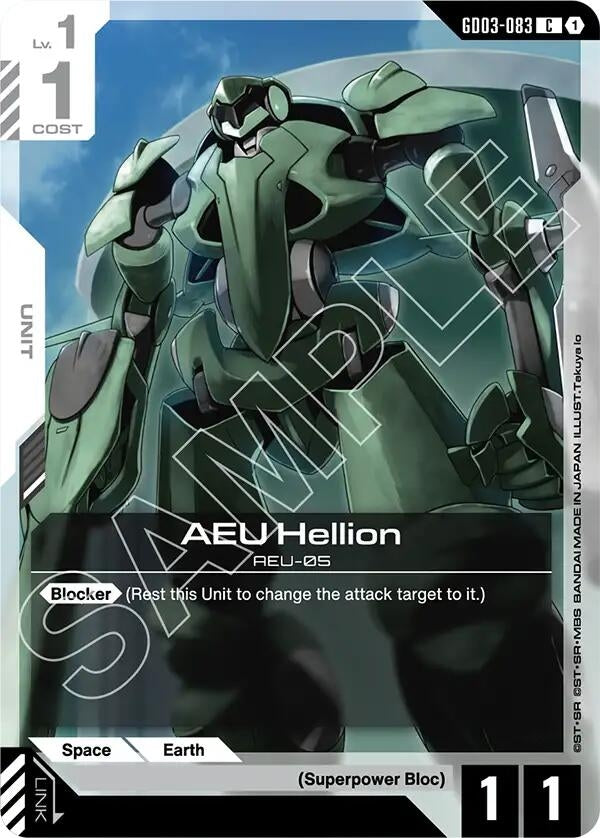 Image for AEU Hellion [GD03-083] - Gundam Card Game