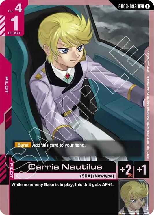 Image for Carris Nautilus [GD03-093] - Gundam Card Game