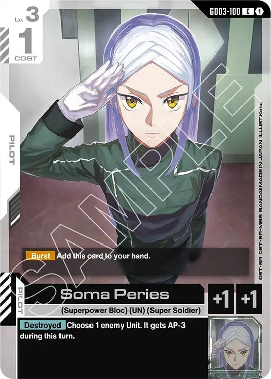 Image for Soma Peries [GD03-100] - Gundam Card Game