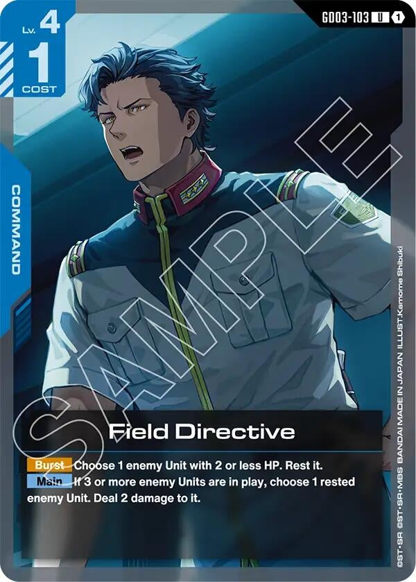 Image for Field Directive [GD03-103] - Gundam Card Game