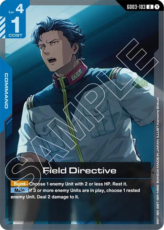 Image for Field Directive [GD03-103] - Gundam Card Game