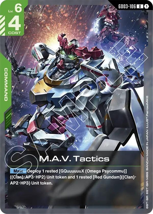 Image for M.A.V. Tactics [GD03-106] - Gundam Card Game