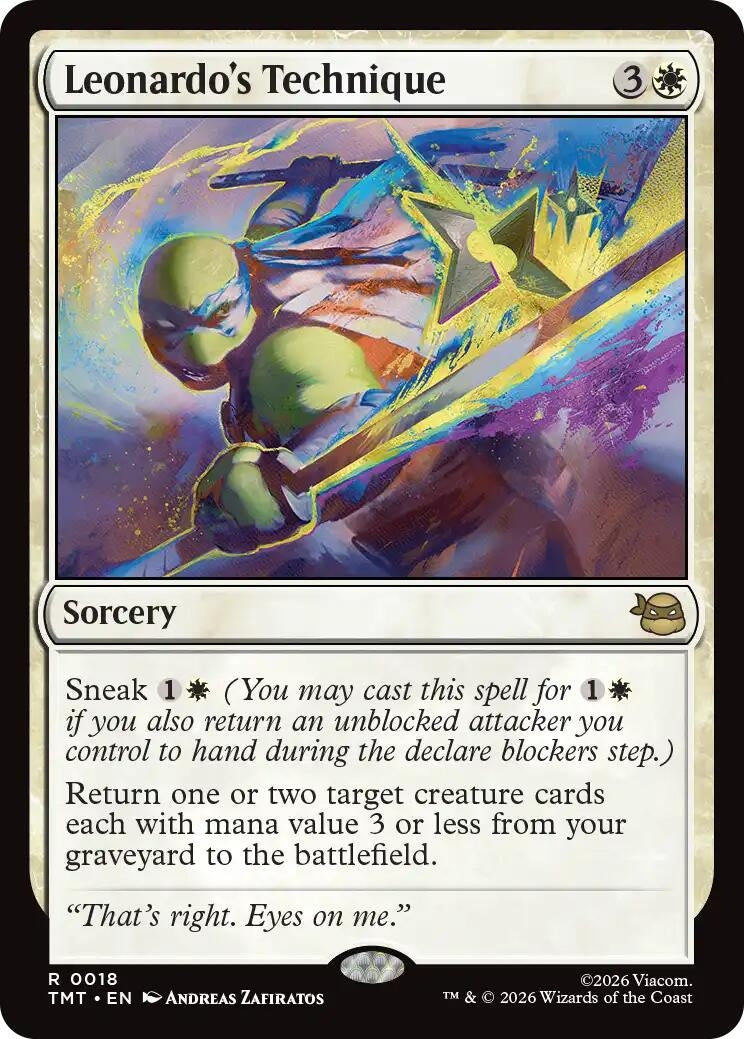 Image for Leonardo's Technique [18] - Magic: The Gathering