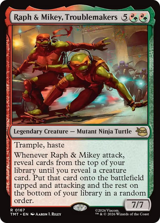 Image for Raph & Mikey, Troublemakers [167] - Magic: The Gathering