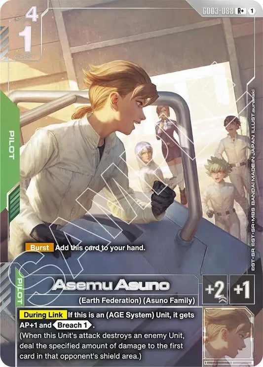 Image for Asemu Asuno (R+) [GD03-088] - Gundam Card Game