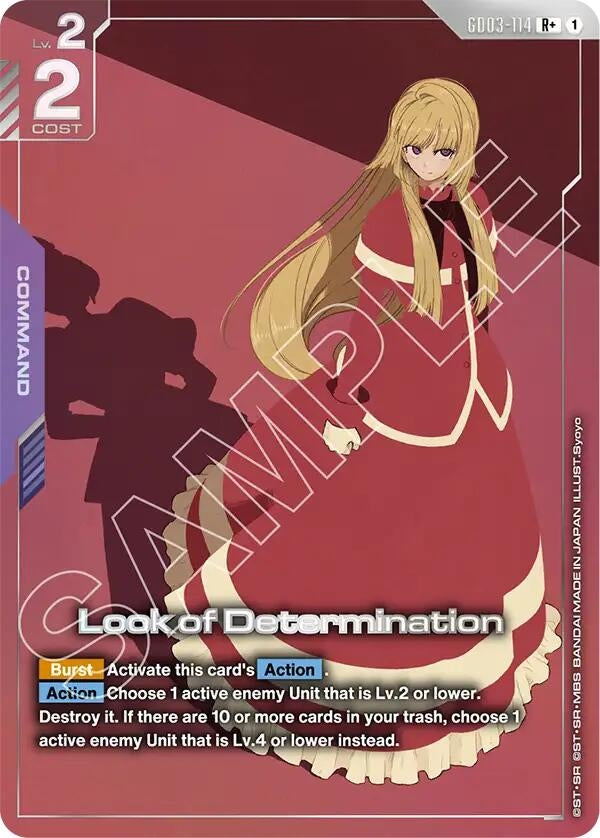 Image for Look of Determination (R+) [GD03-114] - Gundam Card Game