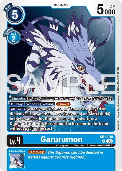 Image for Garurumon [AD1-010 R] - Digimon Card Game