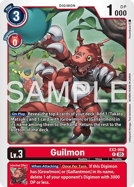 Image for Guilmon - EX2-008 (Reprint) [EX2-008 R] - Digimon Card Game