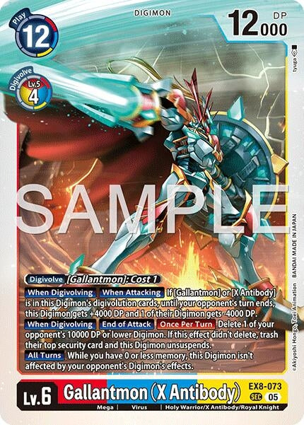 Image for Gallantmon (X Antibody) (Reprint) [EX8-073 SEC] - Digimon Card Game