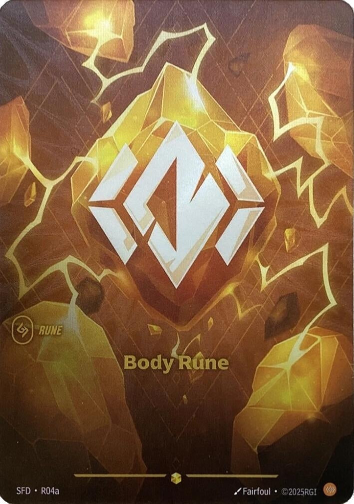 Image for Body Rune (Alternate Art) [R04a] - Riftbound: League of Legends Trading Card Game