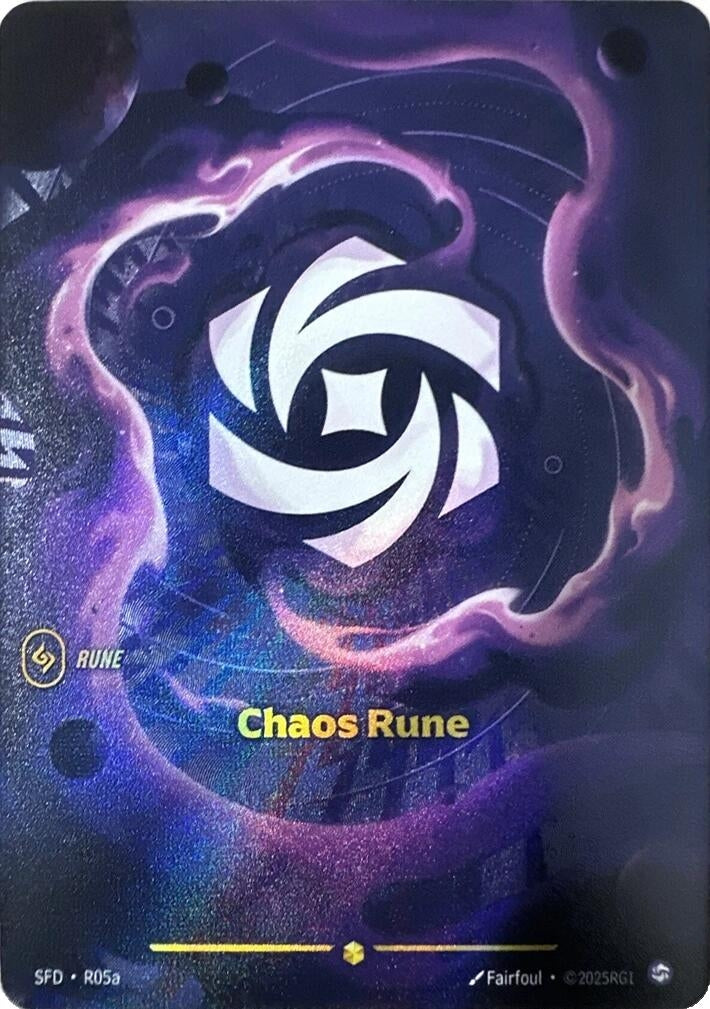 Image for Chaos Rune (Alternate Art) [R05a] - Riftbound: League of Legends Trading Card Game