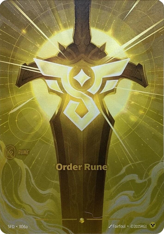 Image for Order Rune (Alternate Art) [R06a] - Riftbound: League of Legends Trading Card Game