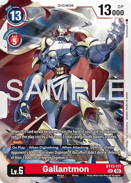 Image for Gallantmon - BT13-111 (Reprint) [BT13-111 SEC] - Digimon Card Game