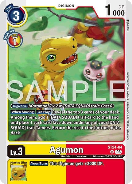 Image for Agumon [ST24-04 R] - Digimon Card Game