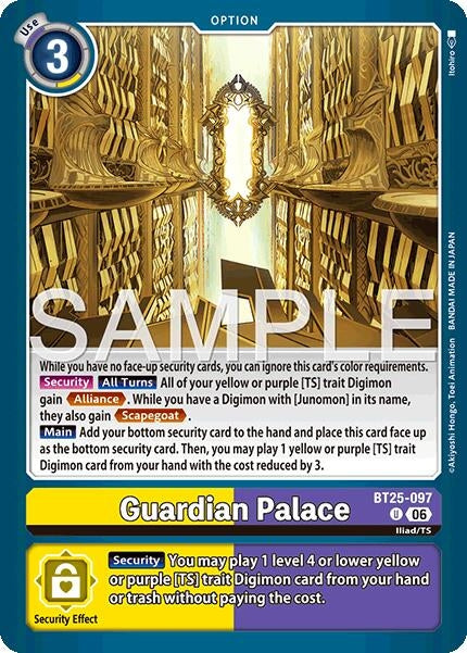 Image for Guardian Palace [BT25-097 U] - Digimon Card Game