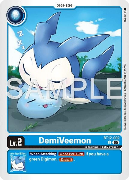 Image for DemiVeemon - BT12-002 (Reprint) [BT12-002 U] - Digimon Card Game