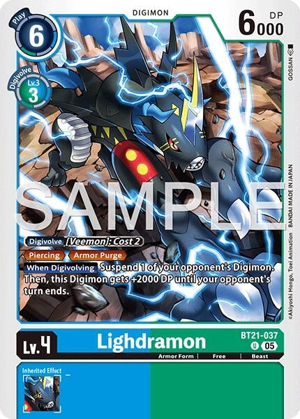 Image for Lighdramon (Reprint) [BT21-037 U] - Digimon Card Game