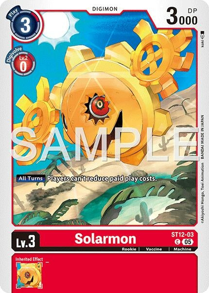Image for Solarmon (Reprint) [ST12-03 C] - Digimon Card Game