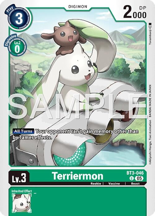 Image for Terriermon (Reprint) [BT3-046 U] - Digimon Card Game