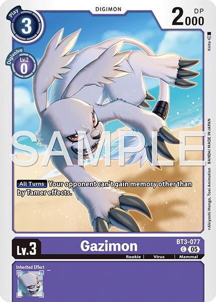 Image for Gazimon (Reprint) [BT3-077 C] - Digimon Card Game